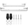PATIKIL 120mm 135mm Soffitto Luce Piastra Kit, 2 Set Luce Apparecchi Montaggio Staffa Piastra Universale Acciaio Traversa per Casa Ufficio Sospensione Parete Luce