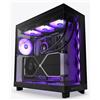 Nzxt Case Nzxt H6 Flow RGB Midi Tower in Vetro temperato Nero [CC-H61FB-R1]