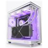 Nzxt Case Nzxt H6 Flow RGB Midi Tower in Vetro temperato Bianco [CC-H61FW-R1]