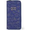 Legami - Portadocumenti da Viaggio Blu, Organizzatore per Viaggi Porta Passaporto Carta d'Identità, Rfid Blocking, 4 Tasche Grandi, 7 Tasche Piccole, Chiusura a Zip, 11 x 24 x 3 cm, Tema Stars