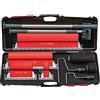 Boldrini Kit Set di spatole Professionali per rasature e lisciature su pareti e soffitti. Completo di spatole, pertiche e rulli. Professional finishing Set. L'Originale!