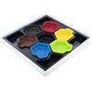 Feldherr Shell Core Box - 6 vassoi Colorati per Le pedine più Un Contenitore per Gli Accessori di Gioco, Le pedine, i meeples e Altri Piccoli Oggetti.