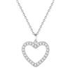 GAVU Collana Fine da Donna con Ciondolo Cuore, Collana Argento Oro Rosa Donna