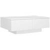 vidaXL Tavolino da Salotto Bianco 90x60x31 cm in Legno Multistrato