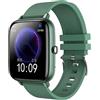 BYOOTI Smartwatches Smartwatch Maschio Femminile Orologio Bluetooth Chiamata Antipioggia Sport Smartwatch Android iOS Electronics (colore : Aggiungi Extra 3 Cinturini, Taglia: 1)