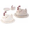 Gruppo Maruccia - Coprivivande in Ceramica a Forma di Gallina - Decorazione per Casa e Cucina - Idea Regalo - Set da 2