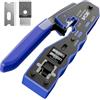 VCE Pinza Crimpatrice 3in1 RJ45 Passante Blu 1 Pezzo