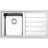 Apell PRONTA CONSEGNA - SPEDIZIONE IMMEDIATA Lavello da Incasso 1 Vasca con Gocciolatoio a Destra Semifilo 86 x 50 cm Acciaio Inox Linear plus Apell LNP861IRBC