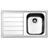 Apell PRONTA CONSEGNA - SPEDIZIONE IMMEDIATA Lavello da Incasso 1 Vasca con Gocciolatoio a Sinistra Semifilo 86 x 50 cm Acciaio Inox Linear Apell LN861ILBC