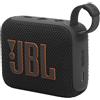 JBL GO 4 Speaker Bluetooth Portatile, Altoparlante Wireless con Design Compatto, Waterproof e Resistenza alla Polvere IP67, fino a 7 h di Autonomia, USB, Compatibile con App JBL Portable, Nero