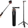 BeisDirect Treppiede Selfie Stick Treppiede Stand per Insta360 Ace Pro Staffa Fotocamera Sportiva Live Streaming Treppiede Portatile Selfie Stick