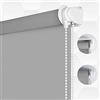 Smonter 100% impermeabile in tessuto oscurante finestra roller Shades Blind, termica, protezione UV, per camera da letto, soggiorno, bagno, l' ufficio, facile da installare, grigio, 86CM W x 200CM