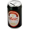 CUCUBA Salvadanaio in Latta Metallo Barattolo Piccolo Birra 33 cl Apribile Colore Nero (12x6,5 cm)