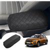 GAFAT Sandero 3/ Stepway | Jogger 2021-2025 2026 Copertura per Bracciolo Centrale, Sandero 2025 Protezione per Braccioli in Pelle PU, Imbottitura in Microfibra 3,5 CM Aumenta Ispessito