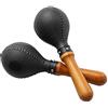 Musfunny Percussion Maracas Shakers Sonaglio Hammer strumento a percussione con conchiglie in plastica ABS e manici in legno per esibizioni dal vivo e sessioni di registrazione, Nero
