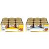 GourmetPurina Gourmet Gold Cuore Morbido Umido Gatto, con Pollo - 24 lattine da 85 g ciascuna (Confezione da 24 x 85 g) & Purina Gold Mousse Gatto con Pesce Dell'Oceano, 24 Lattine da 85 gGourmet