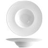 SATURNIA Napoli Confezione 6 Piatti K-Bowl, Porcellana, Bianco, 24 Cm