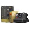 Polaroid Now 6288 - Fotocamera istantanea I-Type di seconda generazione + pellicola Golden Moments Bundle - Ora fotocamera nera + 16 foto a colori oro