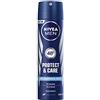 Nivea Men, deodorante spray Protect & Care da uomo, senza alluminio, 6 x 150 ml