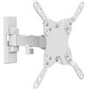 mywall HF11-1WL - Supporto da parete per schermi piatti, VESA 75-200, dimensioni da 23-42, inclinazione: +5°/-12°, girevole a 180°, supporto per monitor con sospensione cavi