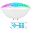 COOLWEST 54W LED Illuminazione della piscina, luce subacquea RGB Multi Color LED Pond Illuminazione, PC Impermeabile 12V AC/DC con telecomando per piscina o spa del bagno dell'acquario