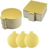 leyomgamz Mousse Cake Board Set Torta Dorato Cartone Vassoio Mini Cardboard Cake Bases 100 Pezzi Dessert Vassoio Mousse Cake Boards Vassoio in Cartone Dorato Mini Cake Dessert Display Vassoio Per Mousse,Cupcake