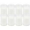 Etrexonline Candele Votive Bianco per Rituali 9x6cm, Ceri Votive Lunga Durata 36 ore