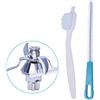 Poweka Spazzola di Pulizia per Lame Compatibile con Vorwerk Thermomix TM6 TM5 TM31 TM21 Robot da Cucina, Set di Spazzole da 2 Pezzi per Pulire Pentole e Ciotole di Miscelazione e Lame