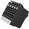 Tinnee 5 Nero 603XL Cartucce d'inchiostro Sostitutive per Epson 603 XL Epson 603XL Cartucce, Cartucce Epson 603 603XL per Epson XP-2100 WF-2810 XP-3100 XP-4100 WF-2830 XP-2150 WF-2820 WF-2840 XP-3150