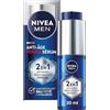 NIVEA MEN Siero Power 2 in 1 LUMINOUS630® anti-invecchiamento e antimacchia (1 x 30 ml), Siero idratante viso arricchito con acido ialuronico, cura uomo per tutti i tipi di pelle