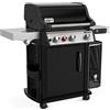 WEBER Barbecue a Gas da Giardino BBQ da Esterno con Coperchio e Ruote Potenza 11,6 Kw colore Nero - EPX-335 GBS
