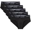 Calvin Klein Hip Brief 5Pk 000NB2876A, Uomo, Nero (BLACK W. BLACK WB), M