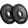 Strength Shop Strengthshop Riot Dischi in ghisa - 1,25 kg - 5 kg - Coppia - Cast Iron Olympic 50 mm Set di piastre (5 kg)