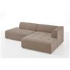 Atlantic Home Collection Set angolare, superficie XXL (circa 63 x 240 cm), design scandinavo, liberamente posizionabile nella stanza, tessuto strutturato, angolo destro