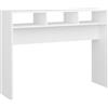 vidaXL Tavolino Consolle Bianco 105x30x80 cm in Legno Multistrato