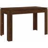 vidaXL Tavolo da Pranzo Rovere Marrone 120x60x76 cm Legno Multistrato