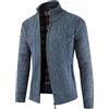 Hearda Cardigan Uomo con Zip, Invernale Caldo Lavorato in Maglia Cappotto Casual Maniche Lunghe Maglione Slim Fit Pullover Giacca Autunno Cappotti for Maschio Outwear