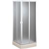 FORTE Box doccia scorrevole in acrilico mod. Venere h 185 70x70 cm con apertura centrale