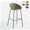 Ahd Amazing Home Design - Sgabello alto design moderno per cucina bar ristorante h73cm Flaund Colore: Verde