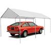 FRASCHETTI Gazebo car port mt.3x6 in acciaio con top 140gr/mq arredo giardino Fraschetti