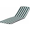 GARDEN DELUXE COLLECTION Cuscino per poltrone sdraio sedie da giardino schienale alto e prolunga Action Relax - White/Green - White/Green