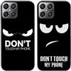 Generic Cover posteriore in silicone TPU con stampa Anger Don't Touch My Phone, per Huawei Honor tutte le serie (Honor X8 4G)