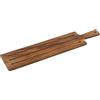 Zassenhaus Tagliere da portata in acacia, tagliere per pane, baguette, 60 x 13 x 1,5 cm, in legno di acacia, piatto da portata extra lungo