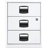 Bisley Home 696 Pfa - Mobile a 3 cassetti, in Metallo, 40 x 41,3 x 52,8 cm, Colore: Bianco