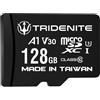 TRIDENITE Scheda Micro SD 128 GB, Memoria MicroSDXC per Nintendo-Switch, GoPro, Drone, Smartphone, Tablet, 4K Ultra HD, A1 UHS-I U3 V30 C10, Lettura Fino a 95 MB/s, con Adattatore SD