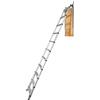VEVOR Scala Telescopica in Alluminio per Soffitta 11 Gradini Scaletta Retrattile Capacità di Carico 158,8 kg Estensione Multiuso Leggera Installazione Facile per Attico Ufficio Casa Altezza di 3-3,2 m