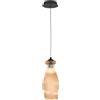 Ondaluce Lampada sospensione D12 cm in vetro soffiato Ambra - MADAGASCAR Mod3