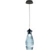 Ondaluce Lampada sospensione D12 cm in vetro soffiato Ottanio - MADAGASCAR Mod3