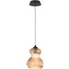 Ondaluce Lampada sospensione D16 cm in vetro soffiato Ambra - MADAGASCAR Mod2