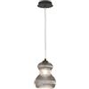 Ondaluce Lampada sospensione D16 cm in vetro soffiato Fumè - MADAGASCAR Mod2